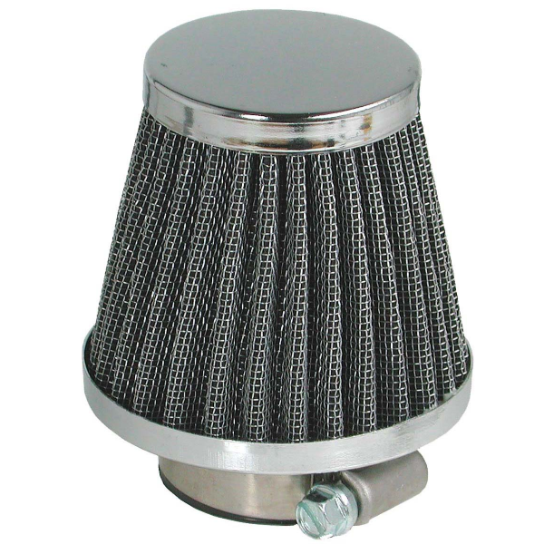 Filtro Aria Nypso Racing Metallico D38mm Diritto Lungo