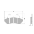 Pastiglie Freno Nissin A0010 Premium Semi-Metallic - 2P-242NS