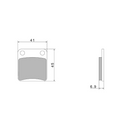 Pastiglie Freno Nissin A0060 Premium Semi-Metallic - 2P-206NS