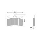 Pastiglie Freno Nissin A0100 Premium Semi-Metallic - 2P-210NS