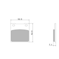 Pastiglie Freno Nissin A0120 Premium Semi-Metallic - 2P-213NS