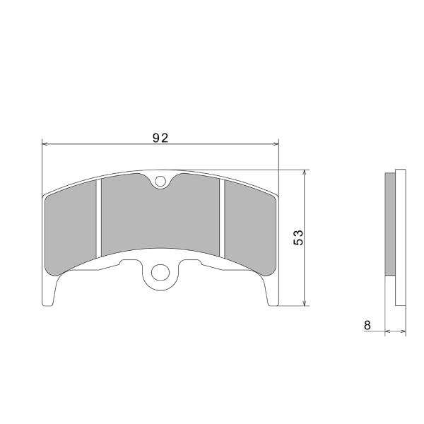Pastiglie Freno Nissin A0200 Premium Semi-Metallic - 2P-222