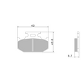 Pastiglie Freno Nissin A0240 Premium Semi-Metallic - 2P-227NS