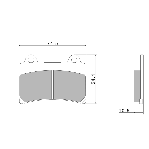 Pastiglie Freno Nissin A0250 Premium Semi-Metallic - 2P-228NS
