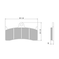 Pastiglie Freno Nissin A0390 Premium Semi-Metallic - 2P-243