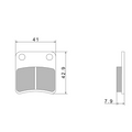 Pastiglie Freno Nissin A0420 Premium Semi-Metallic - 2P-246NS