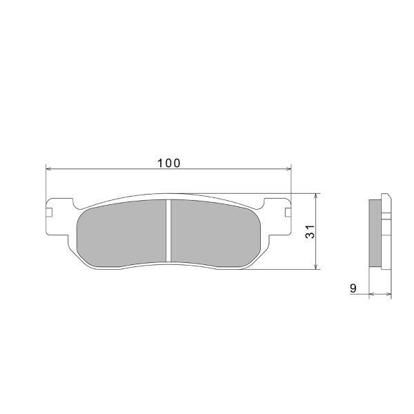 Pastiglie Freno Nissin A0590 Premium Semi-Metallic - 2P-266NS