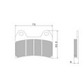 Pastiglie Freno Nissin A0630 Premium Semi-Metallic - 2P-270NS