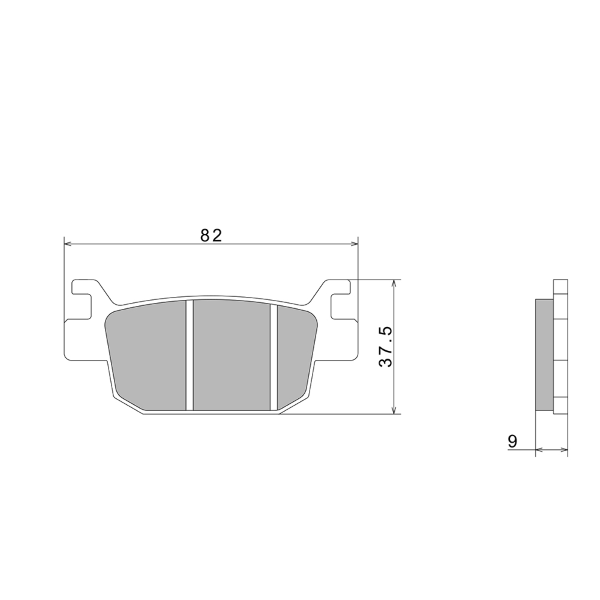 Pastiglie Freno Nissin A1020 Premium Semi-Metallic - 2P-334NS