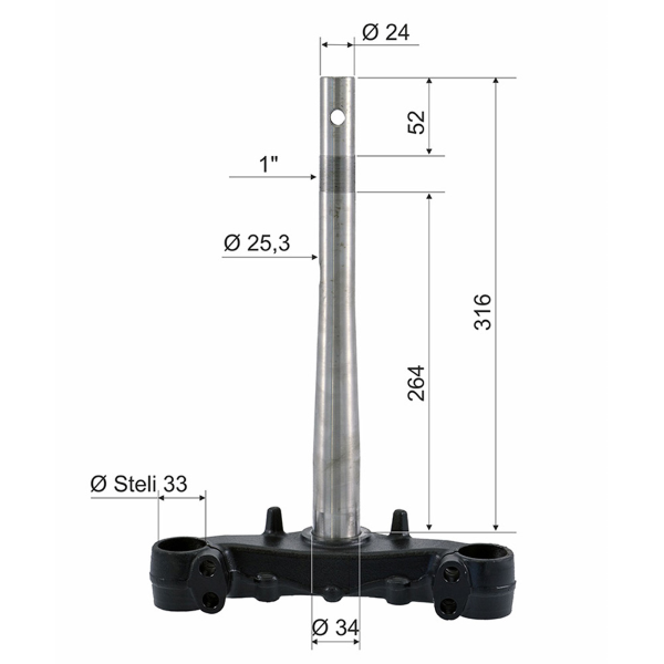Testa forcella RMS Honda Sh 125-150cc
