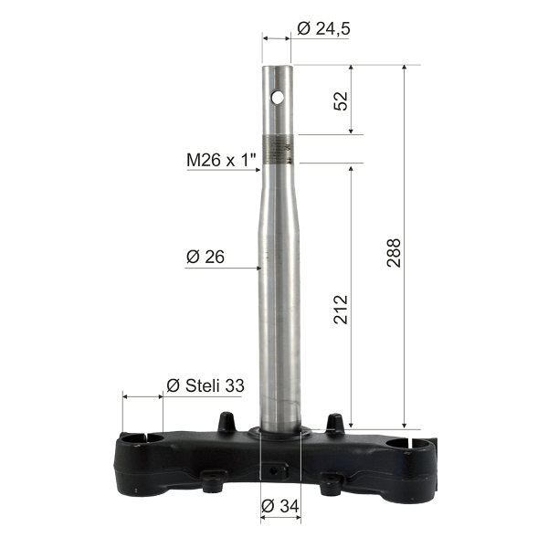 Testa forcella RMS Honda Sh 125cc Ie
