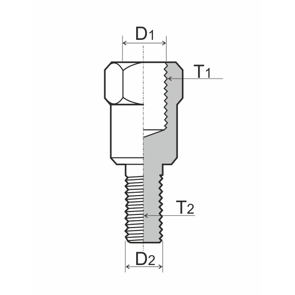 Adattatore specchietto RMS M8 Destro