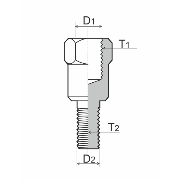 Adattatore specchietto RMS M10 sinistro