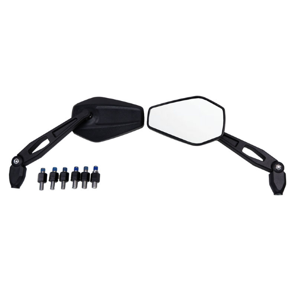Coppia specchietti universali RMS con adattatori - Pieghevoli