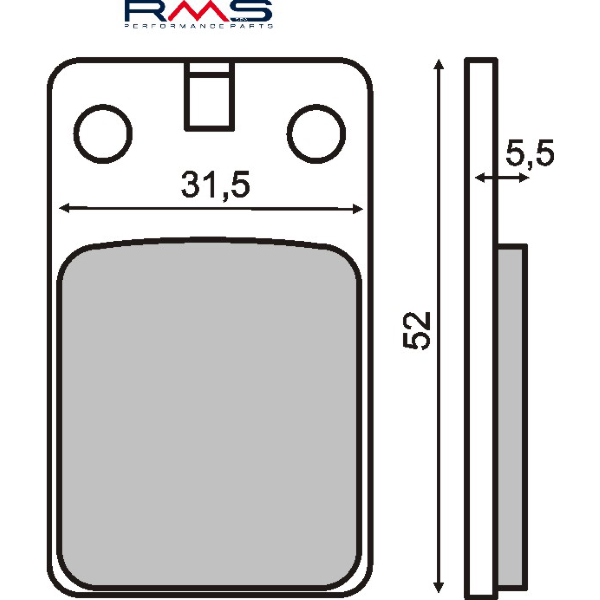 Pastiglie Freno RMS Organiche Malaguti F12 Phantom 50cc