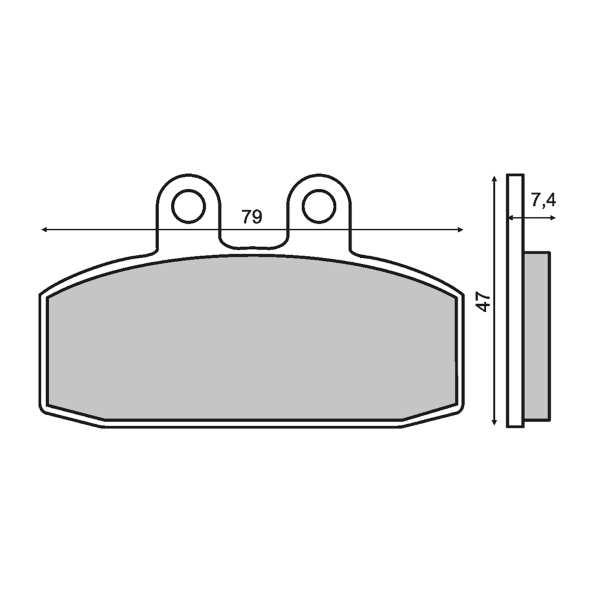 Pastiglie Freno RMS Organiche Aprilia Scarabeo 125