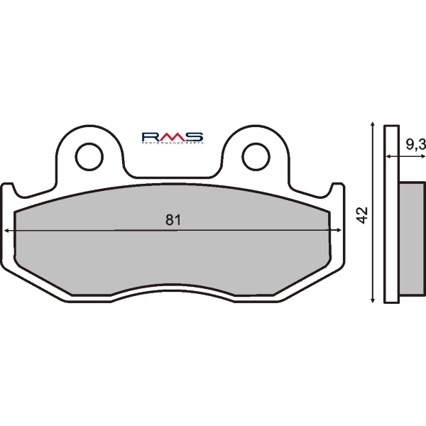 Pastiglie Freno RMS Organiche Honda Sh 125-150cc