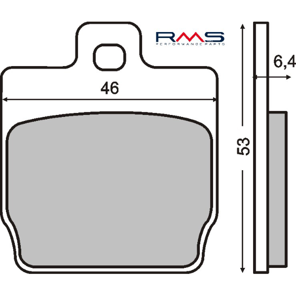 Pastiglie Freno RMS Organiche Mbk Nitro 50cc