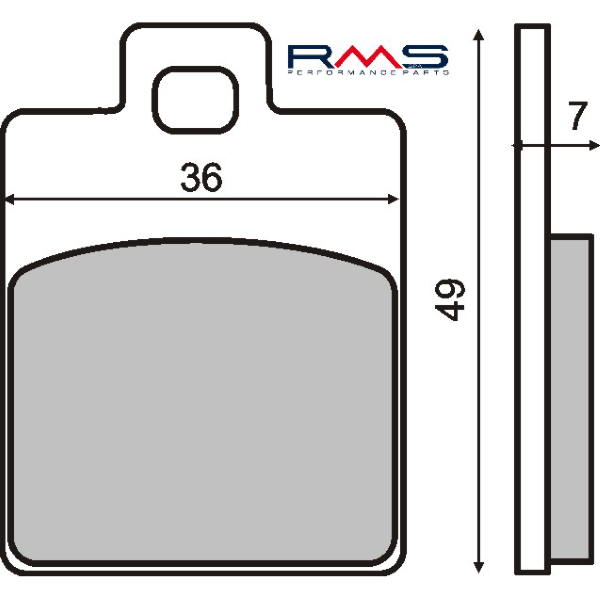 Pastiglie Freno RMS Organiche Piaggio Liberty/Zip