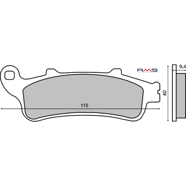 Pastiglie Freno RMS Organiche Honda Pantheon 125cc/Foresight 250cc