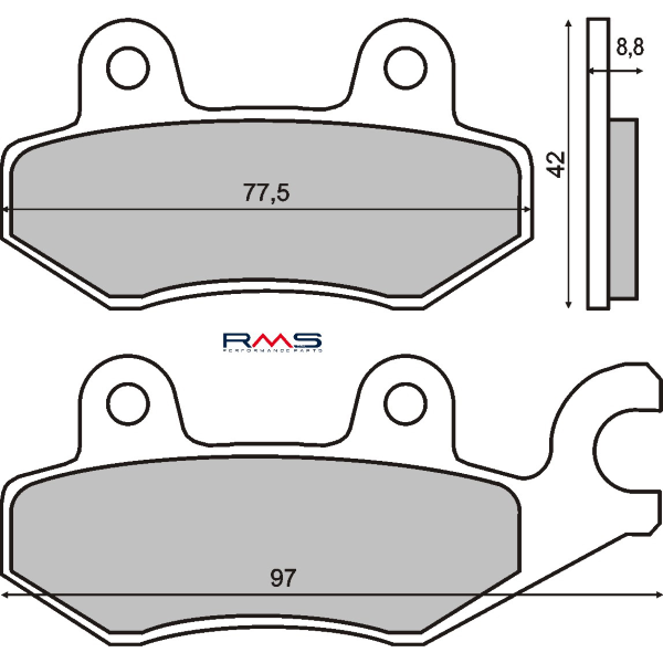 Pastiglie Freno RMS Organiche Kymco Dink 125-150cc