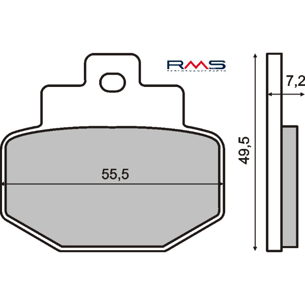 Pastiglie Freno RMS Organiche Piaggio Hexagon 125cc
