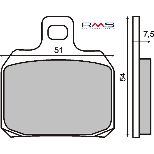 Pastiglie Freno RMS Organiche Piaggio X9 Amalfi 180-250cc