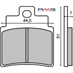 Pastiglie Freno RMS Organiche Kymco Grand Dink 250cc