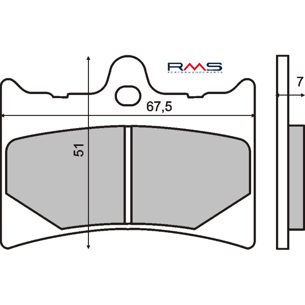 Pastiglie Freno RMS Organiche Aprilia RS 125cc
