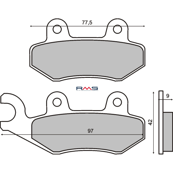 Pastiglie Freno RMS Organiche Kymco Vitality 50cc