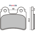 Pastiglie Freno RMS Organiche Montesa Cota