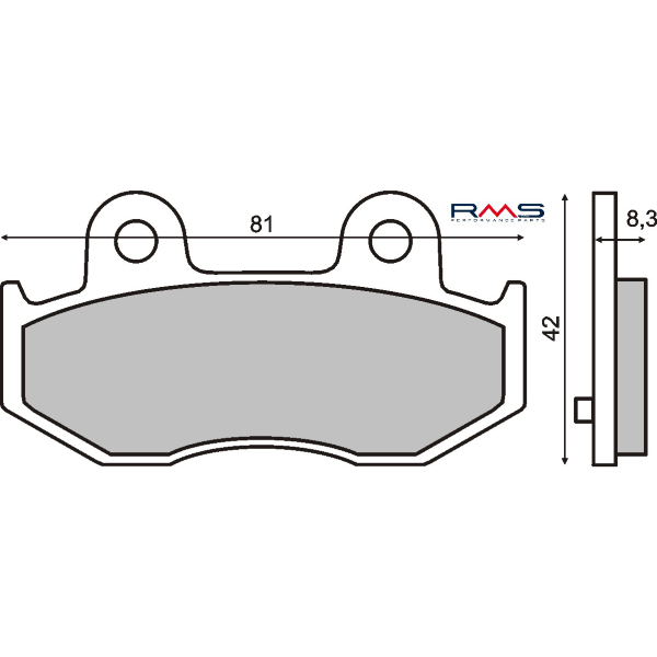 Pastiglie Freno RMS Organiche Suzuki Burgman 250-400cc