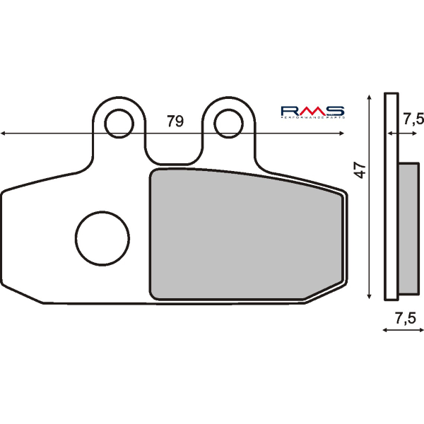 Pastiglie Freno RMS Organiche Aprilia Atlantic 500