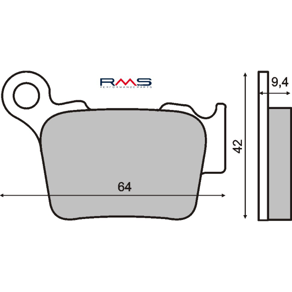 Pastiglie Freno RMS Organiche Husqvarna CR 125-250cc