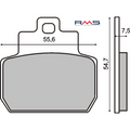 Pastiglie Freno RMS Organiche Piaggio Beverly 500cc