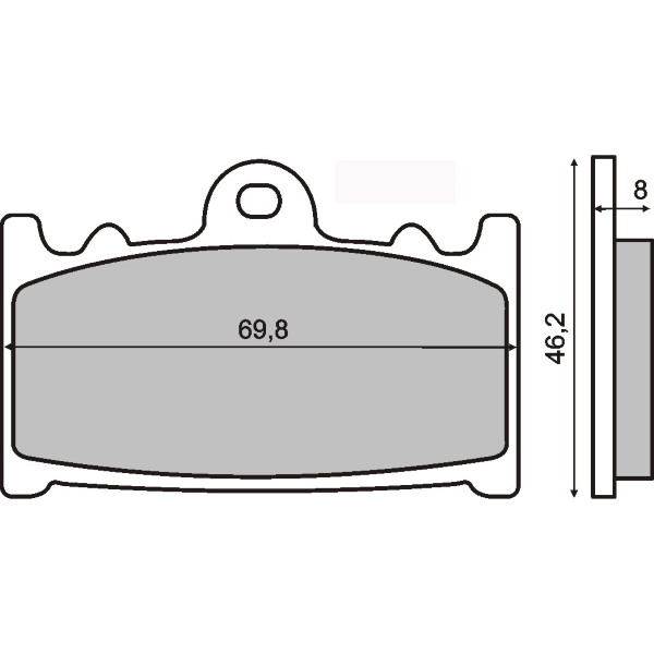 Pastiglie Freno RMS Organiche Suzuki GSR 600