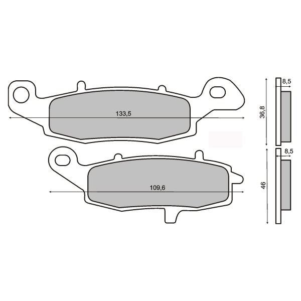 Pastiglie Freno RMS Organiche Kawasaki ZR-7