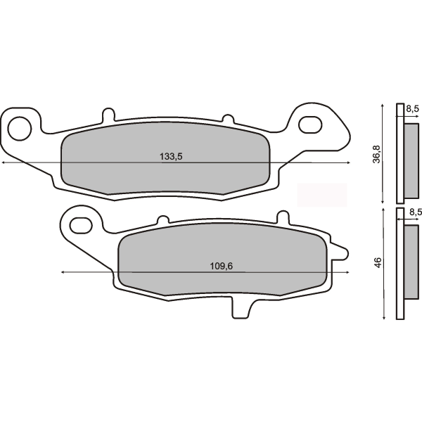 Pastiglie Freno Sinter-Tech Kawasaki KLR 650cc