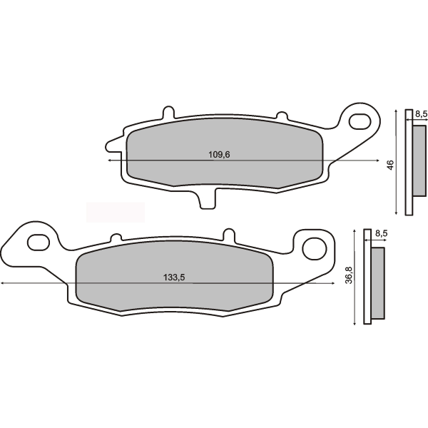 Pastiglie Freno RMS Organiche Suzuki SV 650S