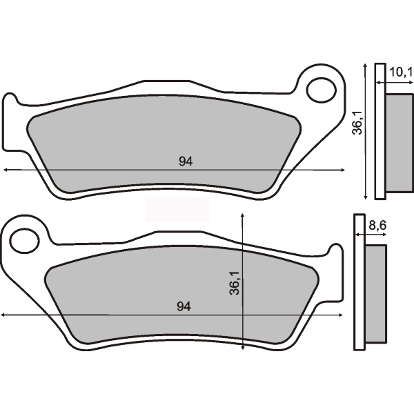 Pastiglie Freno RMS Organiche Bmw 850-1200cc