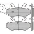 Pastiglie Freno RMS Organiche Peugeot Geopolis