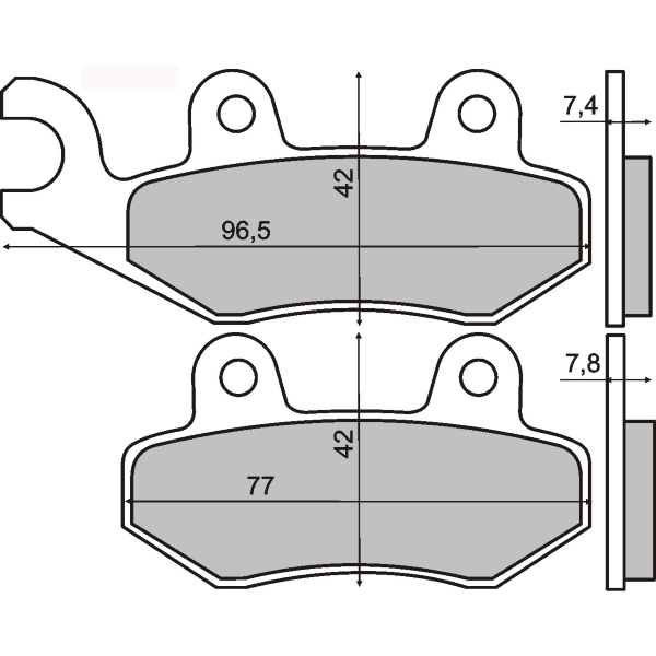 Pastiglie Freno Sinter-Tech Peugeot LXR 125cc