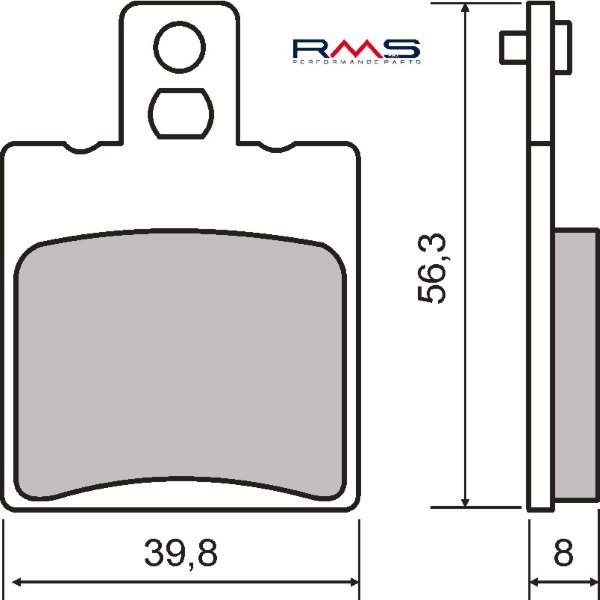 Pastiglie Freno RMS Organiche Malaguti Ciak 125cc