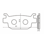 Pastiglie Freno RMS Organiche Honda Sh 300cc