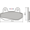 Pastiglie Freno RMS Organiche Honda Wave 110cc