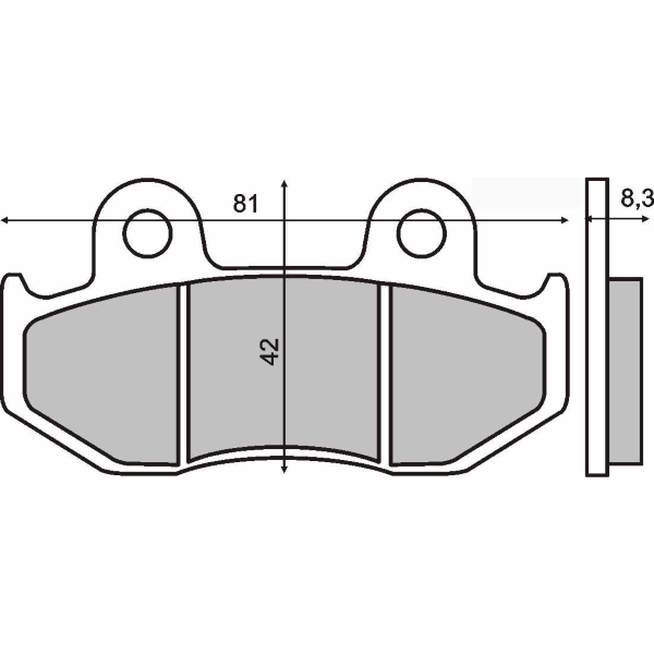 Pastiglie Freno RMS Organiche Suzuki Burgman 250cc