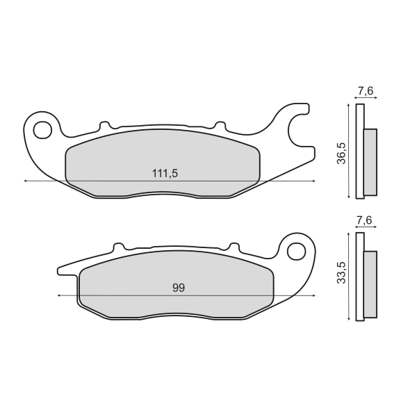Pastiglie Freno RMS Organiche Honda CBR 125R