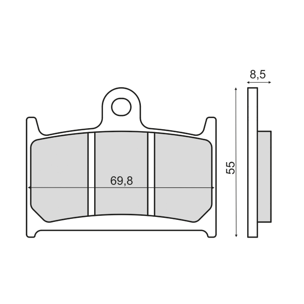 Pastiglie Freno RMS Organiche Yamaha TZ 125cc