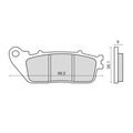 Pastiglie Freno RMS Organiche Honda CB 1000R