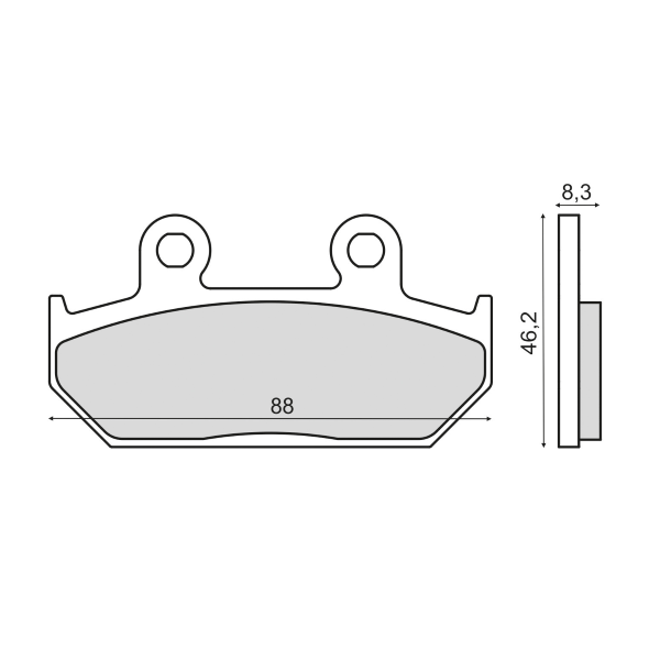 Pastiglie Freno RMS Organiche Honda CB 250